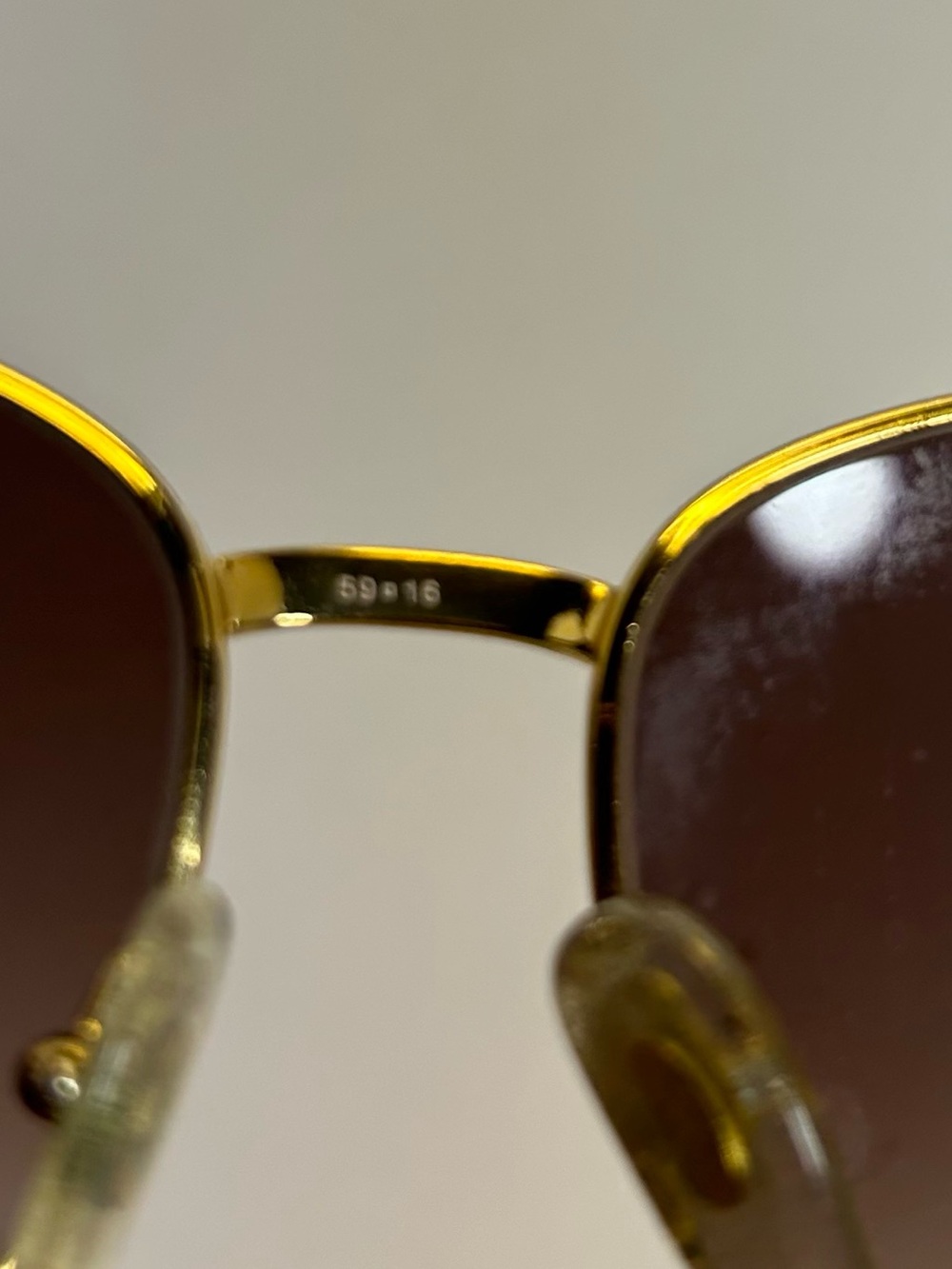 Vintage Laura Biagiotti Sunglasses Metal Frame Gradiant brown Rare T601/SP04 - Picture 10 of 13